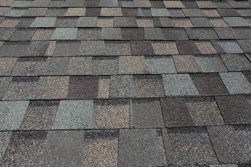 Composition and asphalt shingle roof