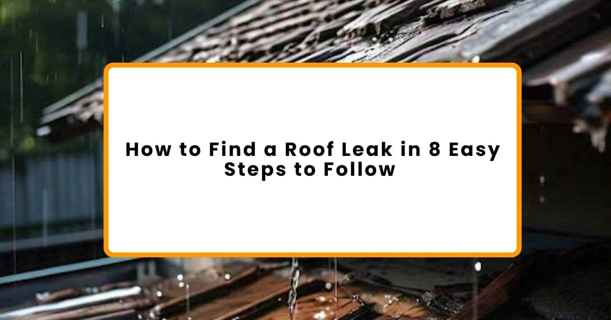 How to Find a Roof Leak in 8 Easy Steps to Follow