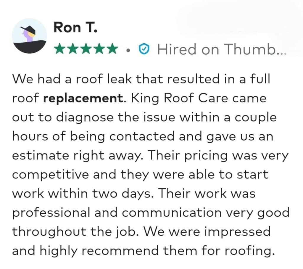 Verified customer review 1