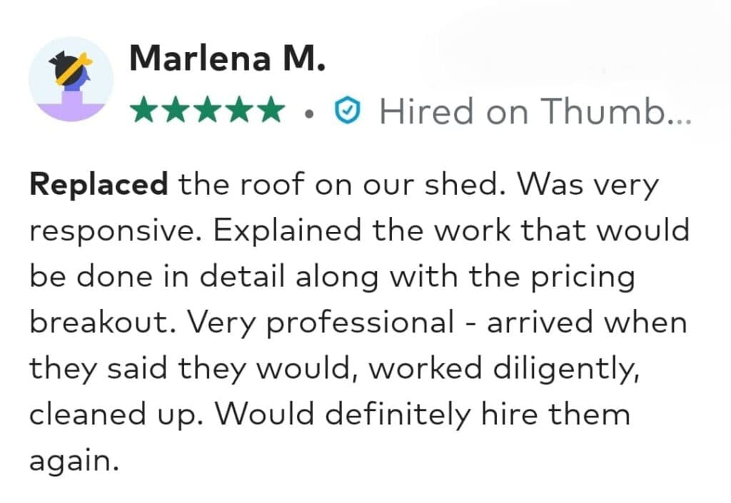 Verified customer review 3