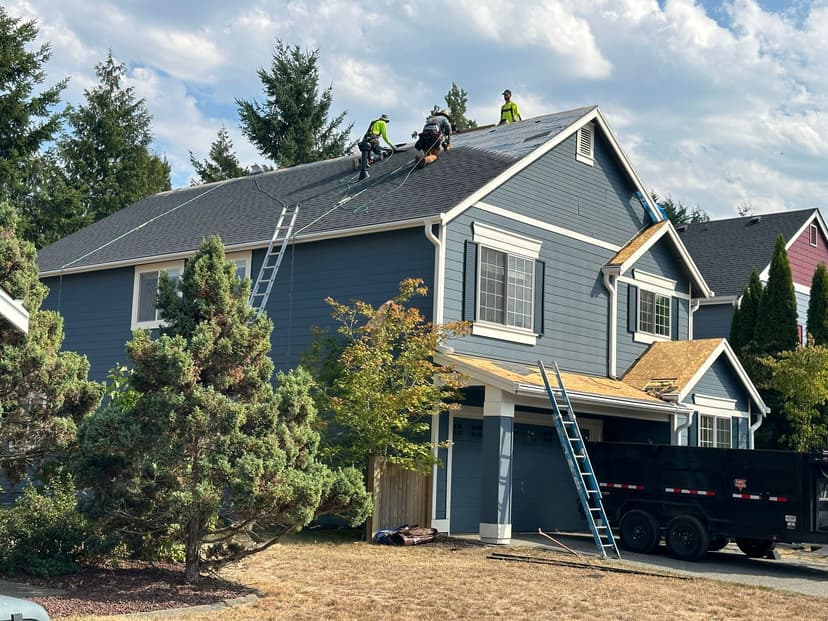 New roof installation in Kirkland